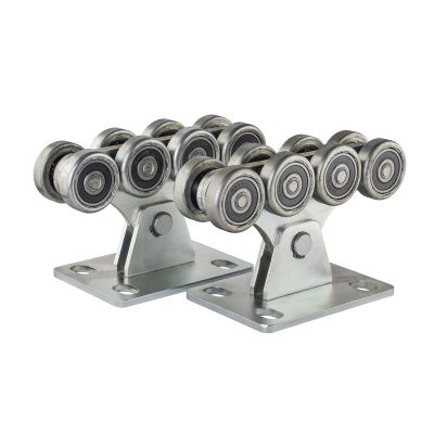 Роликова каретка на 500 кг для балки 60х70мм (підшипник 6301)