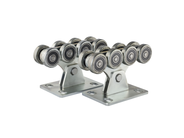 Роликова каретка на 500 кг для балки 60х70мм (підшипник 6301) – фото
