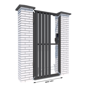 Хвіртка з євроштакетнику «Звари Сам» шириною 0,9 метра