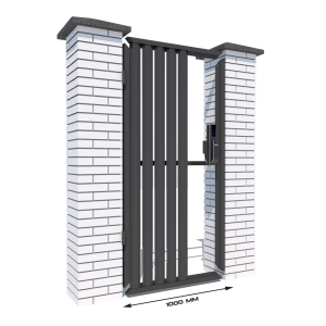 Хвіртка з євроштакетнику «Звари Сам» шириною 1 метр