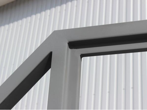 Каркас відкатних воріт з Т-профілю на проєм 3 метри, довжина воріт 5 метрів, з автоматикою – фото