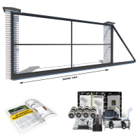 Каркас відкатних воріт з Т-профілю на проєм 3 метри, довжина воріт 5 метрів
