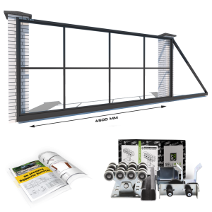 Каркас відкатних воріт з Т-профілю на проєм 4,5 метра, довжина воріт 7 метрів