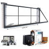 Каркас відкатних воріт з Т-профілю на проєм 4 метри, довжина воріт 6 метрів, з автоматикою