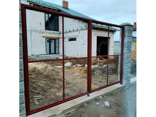 Розпашні ворота "Звари Сам" на проєм 3 метри – фото