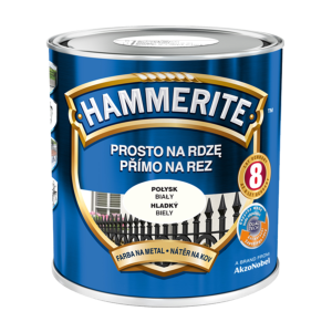 Фарба HAMMERITE глянсова, білий.
