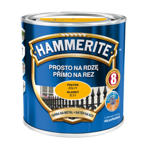 Фарба HAMMERITE глянсова, жовта.