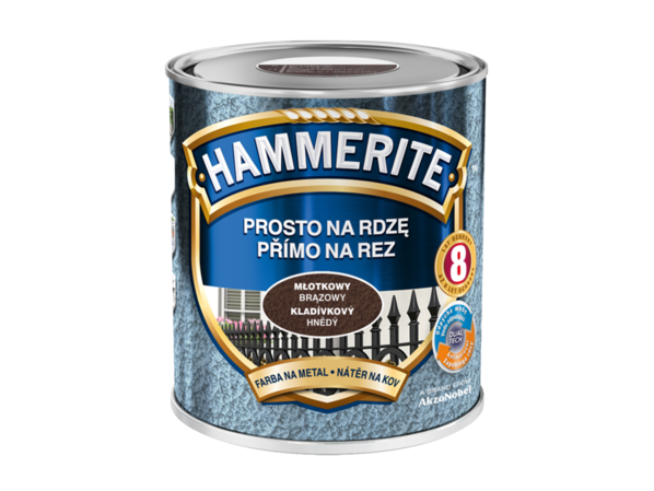 Молоткова фарба коричнева Hammerite – фото