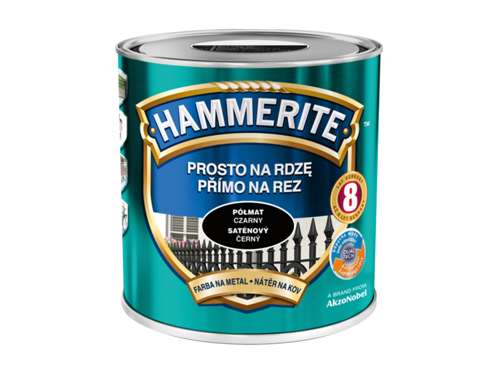 Краска HAMMERITE полуматовая, черный