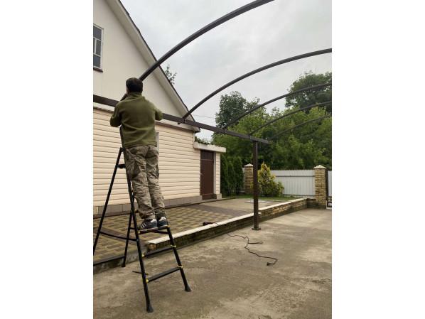 Арковий навіс 6х4 Shelter Standart — міцний, для авто – фото