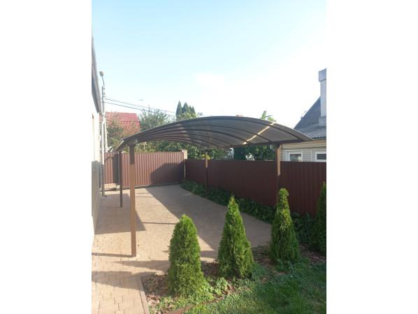 Арковий навіс 6х4 Shelter Standart — міцний, для авто – фото