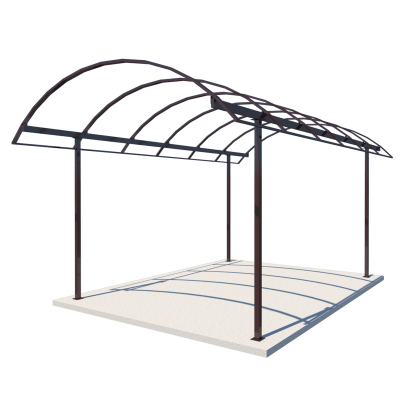 Арковий навіс 6х4 Shelter Standart — міцний, для авто
