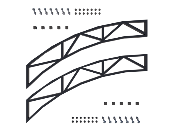 Арочная ферма для навеса 1–6 м – металлические фермы для сада – фото