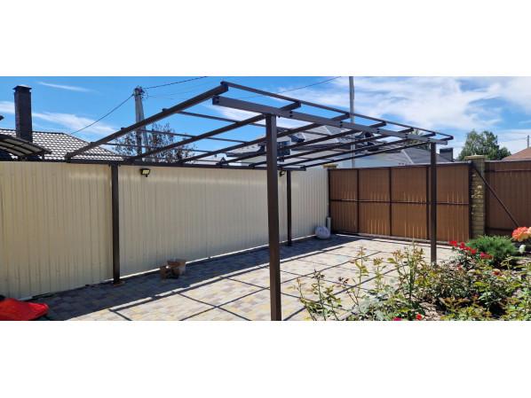 Односхилий навіс 6х3 Shelter Standart — посилений, збірна конструкція простого монтажу – фото