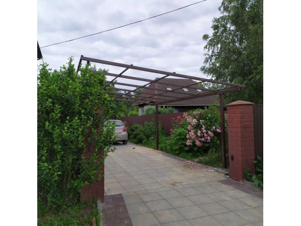 Односхилий навіс 6х3 Shelter Standart — посилений, збірна конструкція простого монтажу – фото