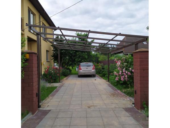 Односхилий навіс 6х3 Shelter Standart — посилений, збірна конструкція простого монтажу – фото