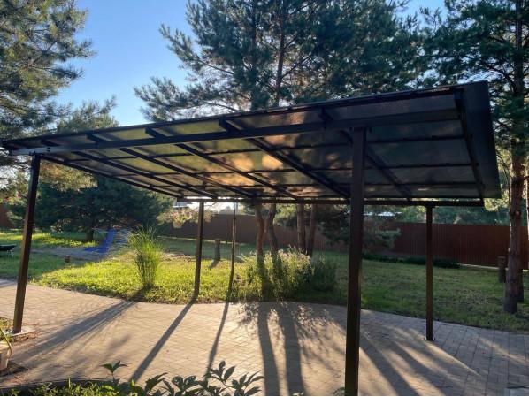 Односхилий навіс 6х3 Shelter Standart — посилений, збірна конструкція простого монтажу – фото