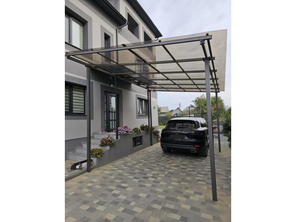 Односхилий навіс 6х3 Shelter Standart — посилений, збірна конструкція простого монтажу – фото