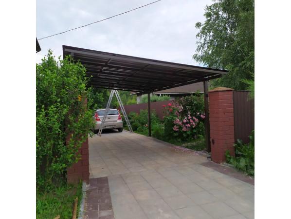 Односхилий навіс 6х3 Shelter Standart — посилений, збірна конструкція простого монтажу – фото