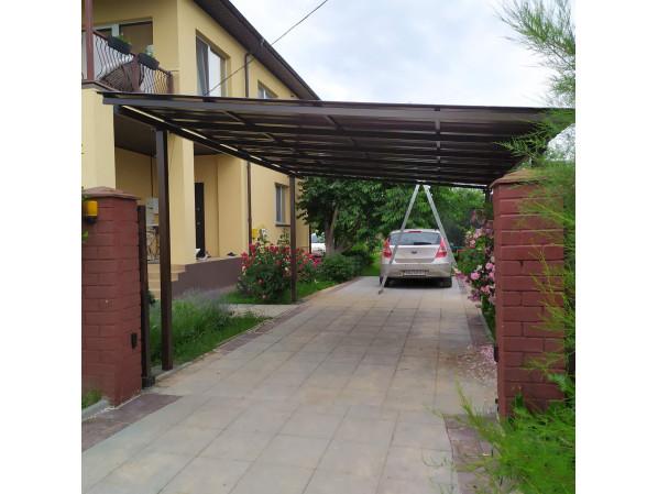 Односхилий навіс 6х3 Shelter Standart — посилений, збірна конструкція простого монтажу – фото