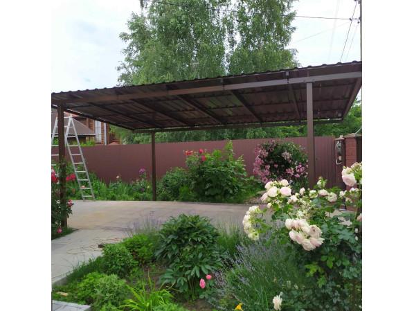 Односхилий навіс 6х3 Shelter Standart — посилений, збірна конструкція простого монтажу – фото