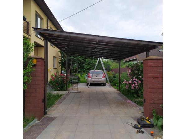 Односхилий навіс 6х3 Shelter Standart — посилений, збірна конструкція простого монтажу – фото