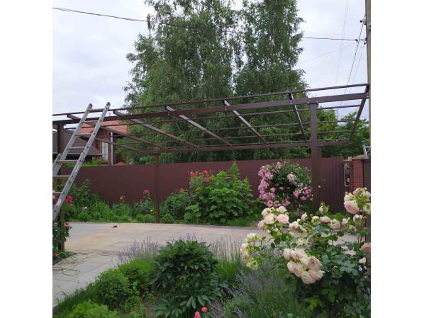 Односхилий навіс 6х3 Shelter Standart — посилений, збірна конструкція простого монтажу – фото