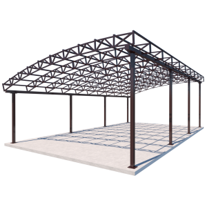 Напіварковий навіс Shelter Ultra 10x6 м – для авто, альтанки, металевий каркас