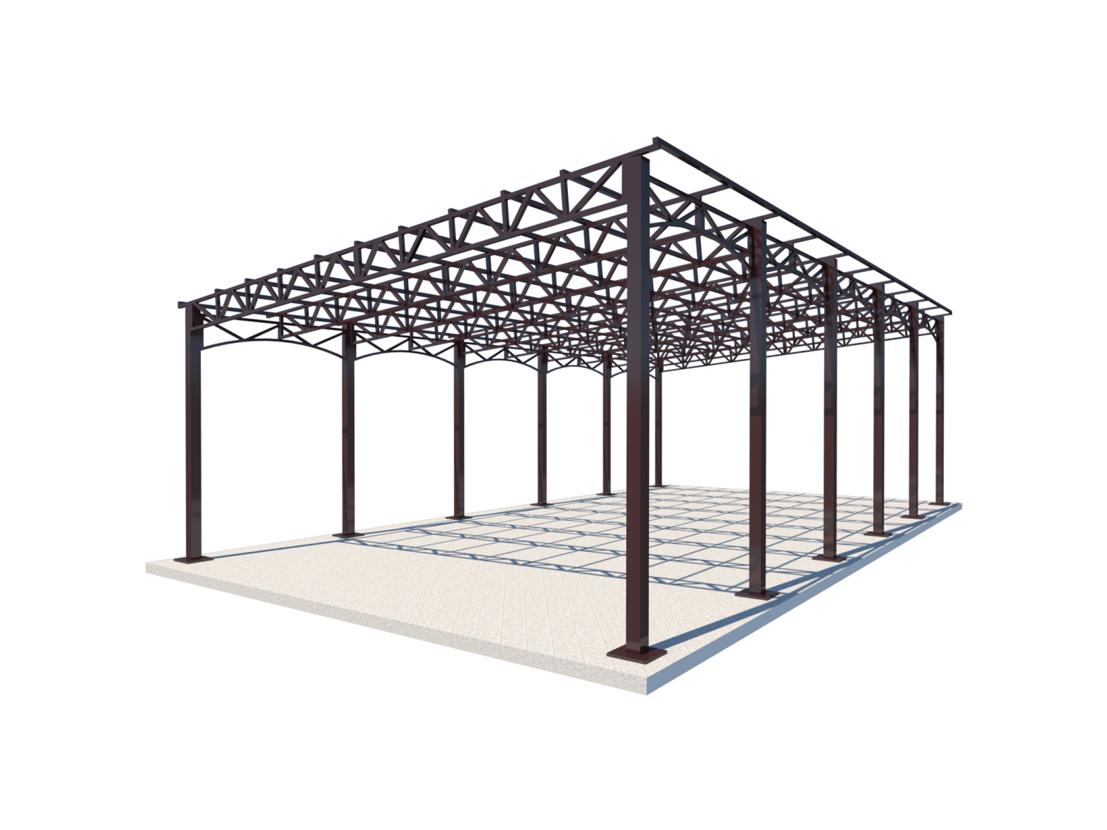 Односхилий навіс 10х6 Shelter Premium — преміум, для авто, збірна конструкція, з можливістю встановлення сонячних панелей