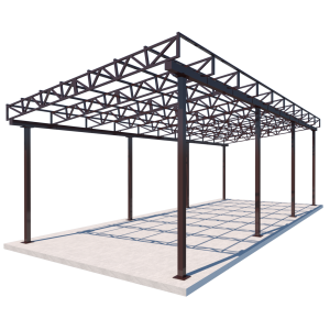 Односхилий навіс 10x4 Shelter Ultra — для кількох авто, посилений, збірна конструкція, під монтаж сонячних панелей