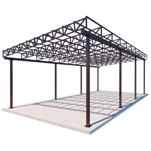 Односхилий навіс 10x6 Shelter Ultra — для кількох авто, надійна конструкція, під монтаж сонячних панелей