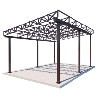 Односхилий навіс 6х4 Shelter Ultra — для авто і тераси, з можливістю монтажу сонячних панелей