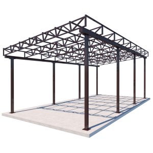 Односхилий навіс 8x4 Shelter Ultra — для авто, надійна конструкція з можливістю монтажу сонячних панелей