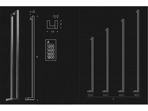 Дверна ручка-скоба STEELTEK G101 – фото