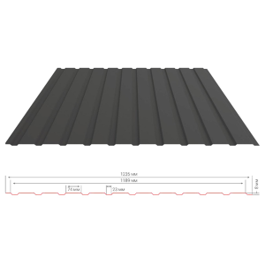 Профнастил ПС-8 стіновий, 0,5мм