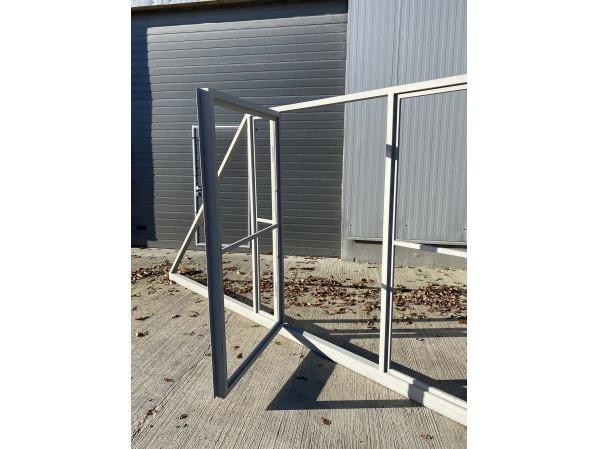 Відкатні ворота "Звари Сам" на проєм 3 метри, довжина воріт 5 метрів з хвірткою – фото