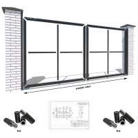 Розпашні ворота "Звари Сам" на проєм 4 метри