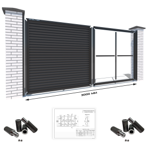 Розпашні ворота жалюзі «Звари Сам»
