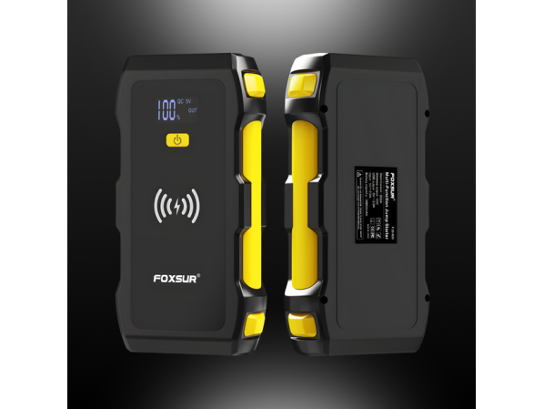 Бустер Foxsur FJS-800 пусковий зарядний пристрій для авто акумулятора (пусковий струм 900А, 12 Вольт) – фото